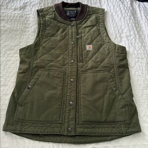 Womens Carhartt Rugged Flex Canvas Rib Collar Vest